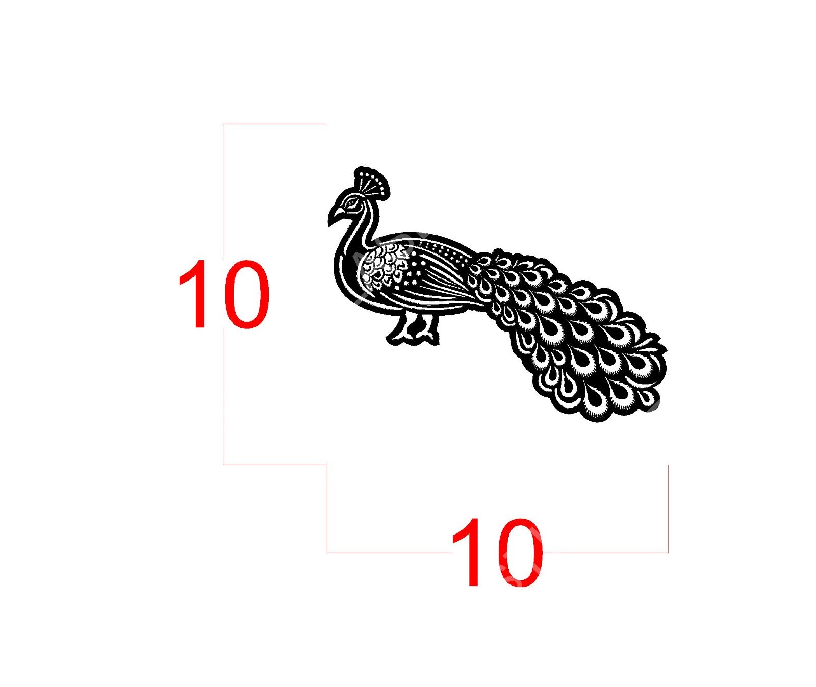 Animals & Birds CNC Laser Cutting Design - A-005.jpeg - Sasti Laser Namakkal